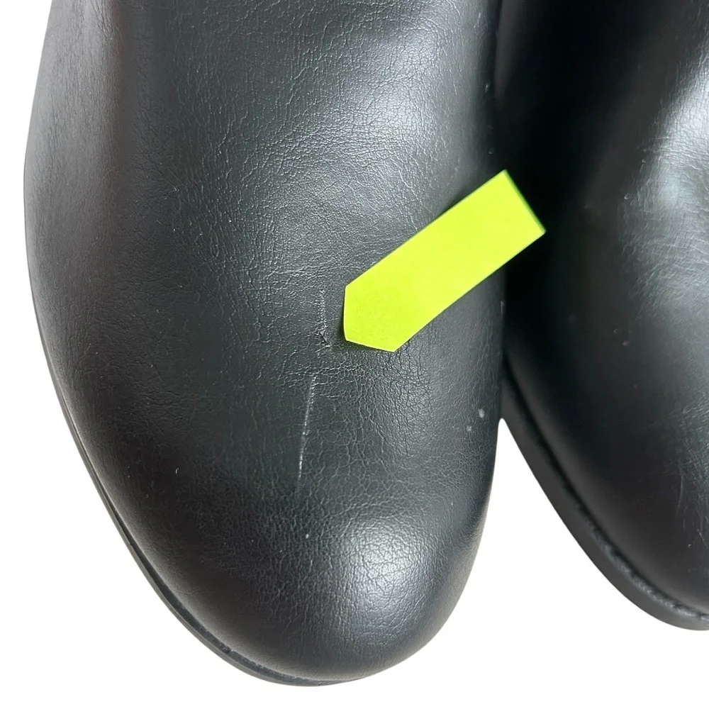 LIZ CLAIBORNE Women’s Torino Riding‎ Boot Memory Foam Wide Calf Zipper Black 11W